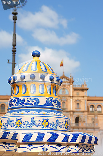 Image of Detail of Plaza De Espana in Seville