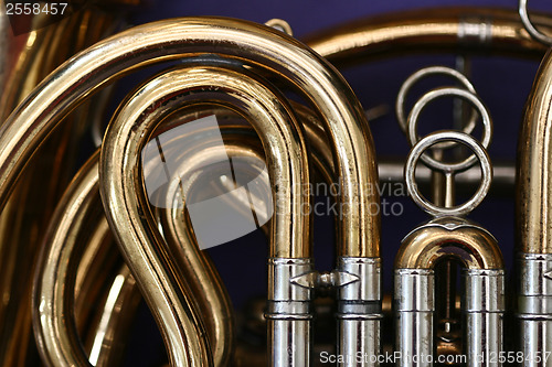 Image of Close up of a trumpet