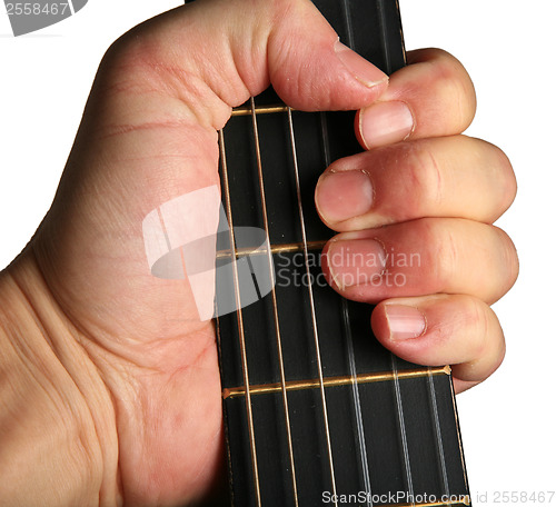 Image of Holding a guitar