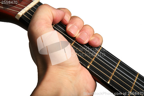 Image of Holding a guitar