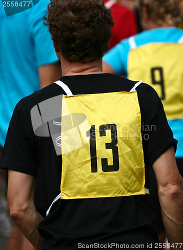 Image of Sport people with number on the back