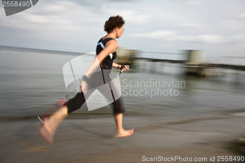 Image of Nordic walk at the beach