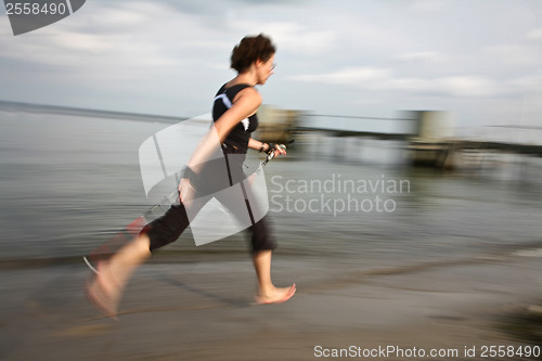 Image of Nordic walk at the beach