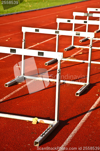 Image of Running lane and hurdle