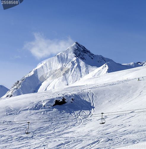 Image of View on off piste ski slope