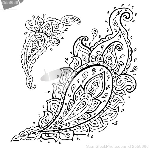 Image of Paisley. Ethnic ornament.