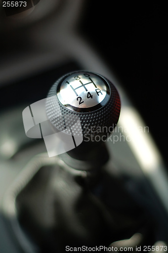 Image of Gear stick of sportive car