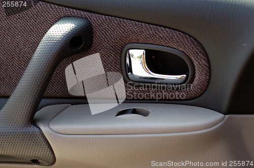 Image of Interior panel of modern car door