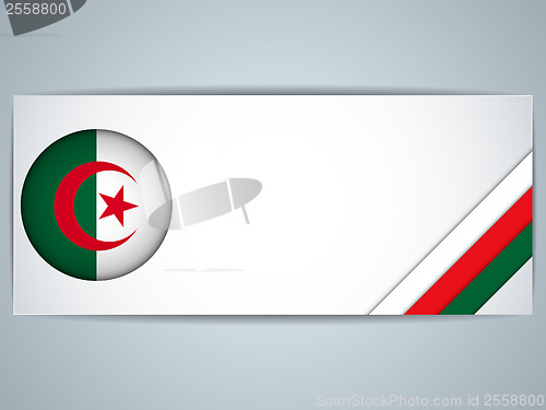 Image of Algeria Country Set of Banners