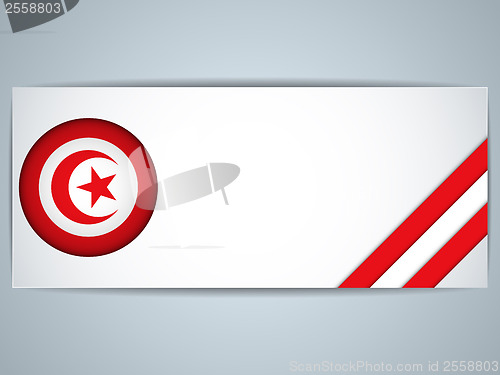 Image of Tunisia Country Set of Banners