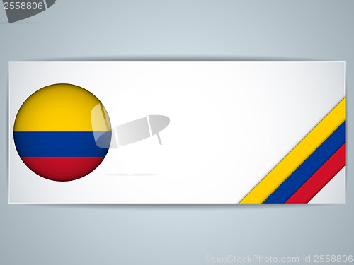 Image of Colombia Country Set of Banners