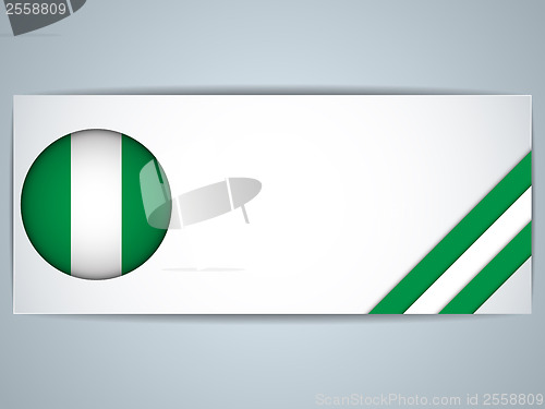 Image of Nigeria Country Set of Banners