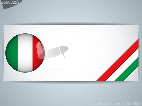Image of Italy Country Set of Banners