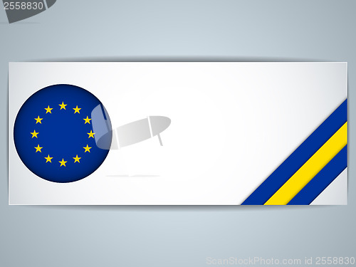 Image of Europe Country Set of Banners