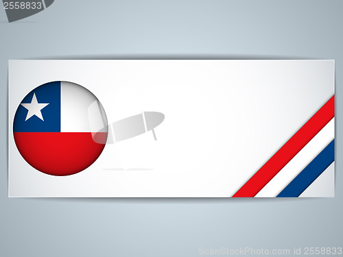 Image of Chile Country Set of Banners