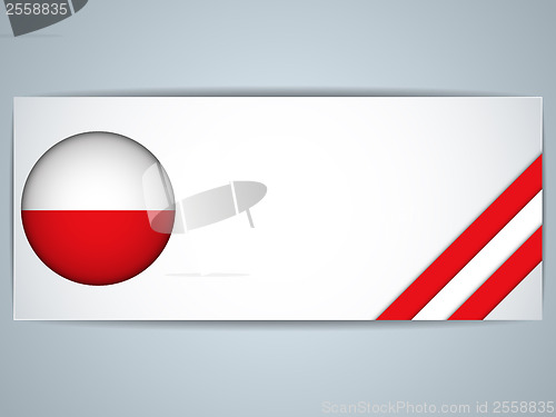 Image of Poland Country Set of Banners