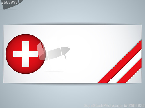 Image of Switzerland Country Set of Banners