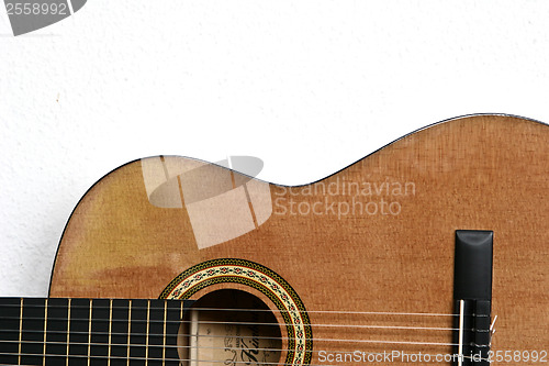 Image of Guitar neck and body