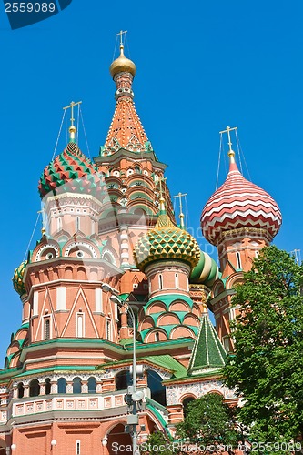 Image of Saint Basil Cathedral  in Moscow