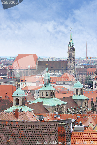 Image of View over Nuremberg in Germany