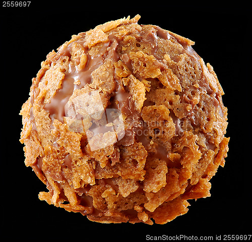 Image of Chocolate caramel praline macro