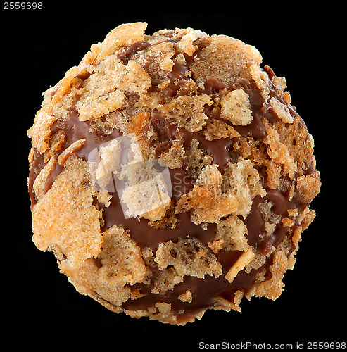 Image of chocolate praline macro