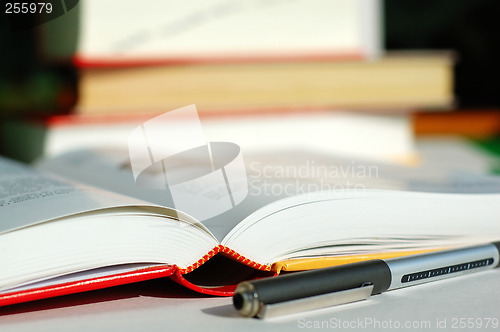 Image of Books and pen