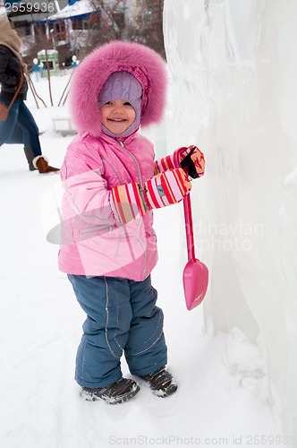 Image of portrait of lovely little girl