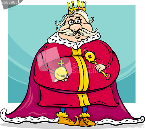 Image of fat king cartoon fantasy character