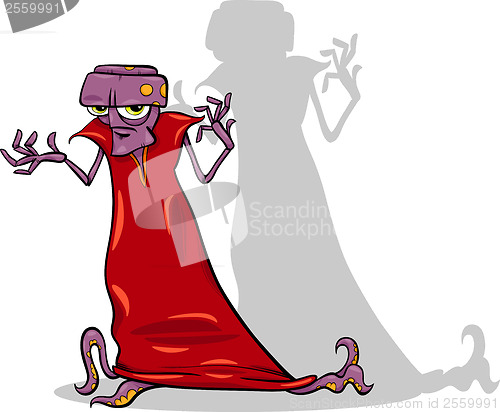 Image of evil alien cartoon character