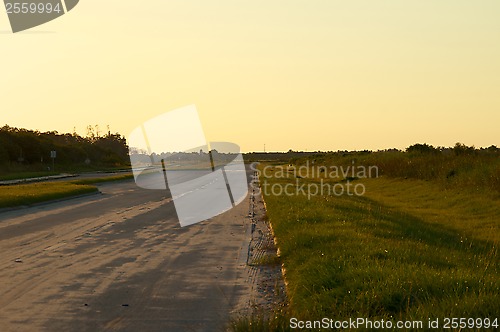 Image of empty road in rural florida