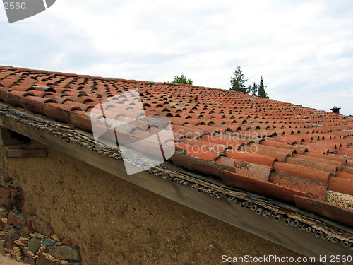 Image of Fikardou roof. Cyprus