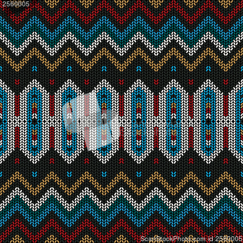 Image of Ornamental knitted pattern