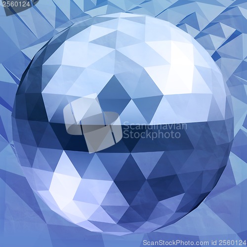 Image of Abstract 3D illustration. Dsco ball.