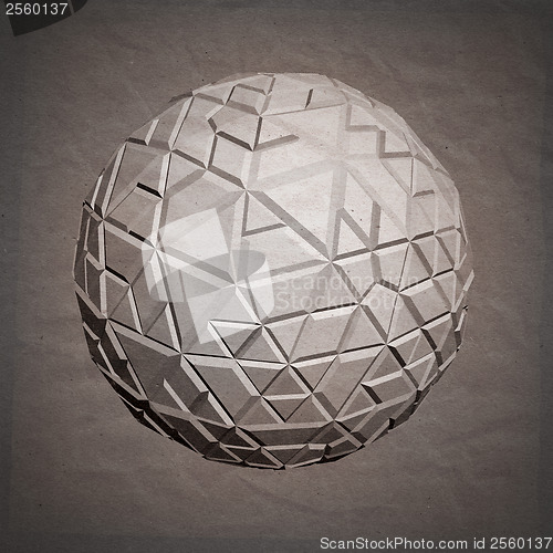 Image of Abstract 3D geometric illustration.