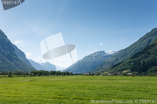 Image of Picturesque valley between mountains