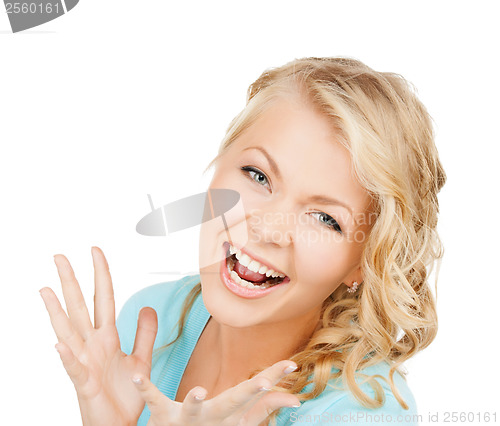 Image of excited face of woman