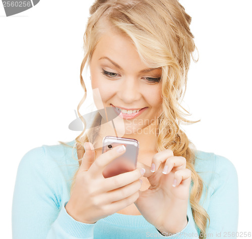 Image of woman with smartphone