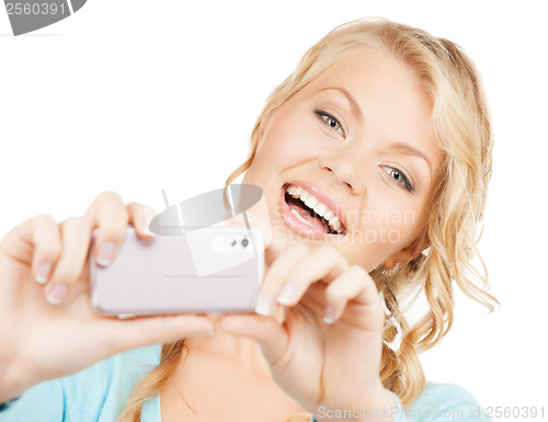 Image of woman with smartphone