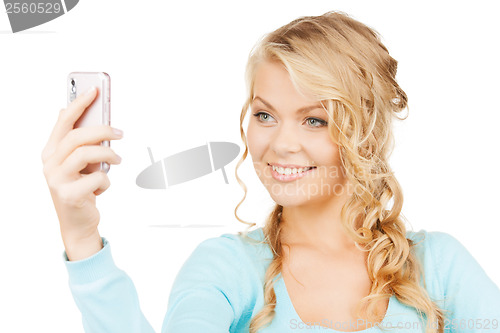 Image of woman with smartphone