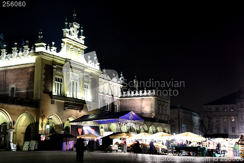 Image of Krakow - vivid city at night