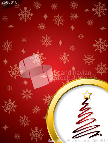 Image of Christmas card design in red 