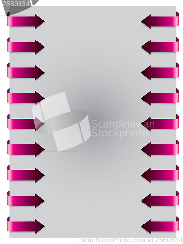 Image of Pink arrows form both side