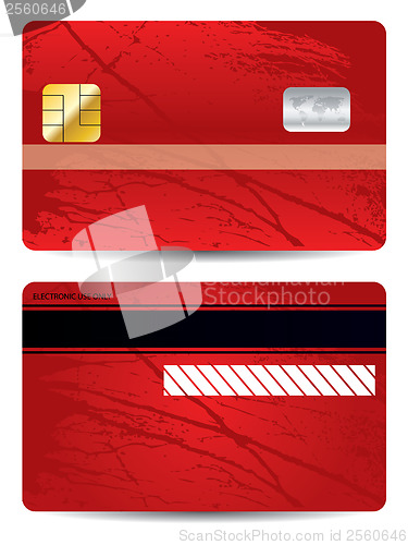 Image of Grunge bank card 