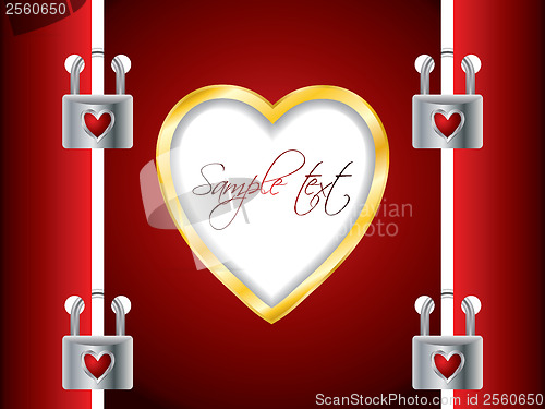 Image of Locked valentine card 