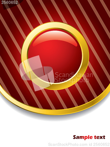Image of Striped red brochure design