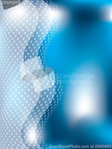 Image of Background with stars and waves 