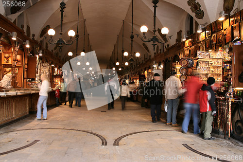 Image of Sukiennice - cloth hall in Krakow