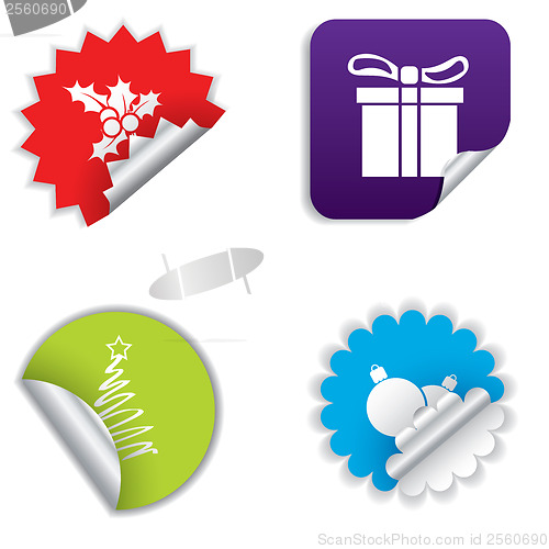 Image of Christmas stickers 