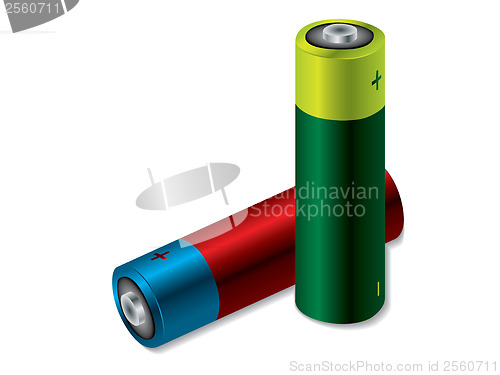 Image of Two batteries 